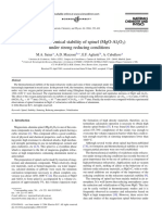 SL - PAP - M.Sainz A.Mazzoni - 2004 - Thermochemical Stability of Spinel (MgO - Al2O3) Under Strong Reducing Conditions