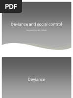 Deviance and Social Control