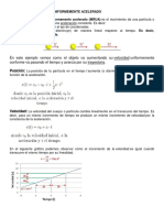 Movimiento Rectilíneo Uniformemente Acelerado