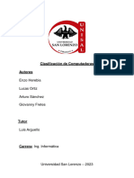 Clasificación de Los Ordenadores