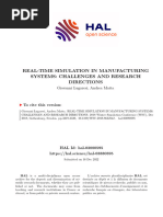 Real Time Simulation in Manufacturing Systems Challenges and Research Directions