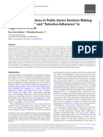 Human AI Interactions in Public Sector Decision Making, "Automation Bias" and "Selective Adherence" To Algorithmic Advice