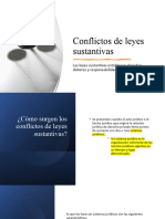 Conflictos de Leyes Sustantivas