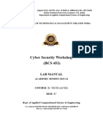 Cyber Security Workshop Lab Manual