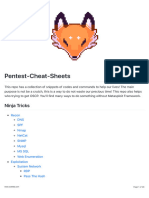 Penetration Testing CHEAT Sheets