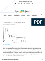 Alta Inflación y Bajo Desempleo - Nada Es Gratis