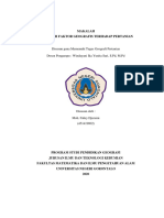 Makalah Pengaruh Faktor Geografis Terhad