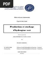 Rapport de Pfe Sous Titre de L'hydrogène Vert