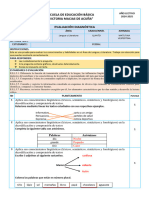 Evaluacion Diagnostico 5to Lengua y Lite