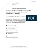 Importance of Anthropometric Features To Predict Physical