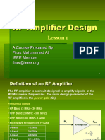 RF Amplifier Design-Lesson1