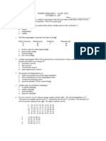 Nursing Research I Class Quiz 10-19-99