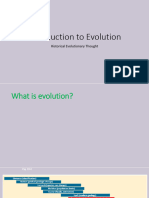 Introduction To Evolution