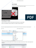 Delete vSAN Datastore Without Vcenter