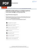 PI3K AKT mTOR Pathway in Multiple Myeloma From Basic Biology To Clinical Promise