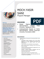 CV Moch Yasir Sani (Terbaru)