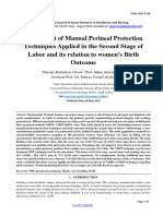 Assessment of Manual Perineal Protection Techniques Applied in The Second Stage of Labor and Its Relation To Women's Birth Outcome