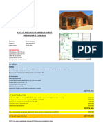 Casa 36 M2 2 Aguas Modelo Nuevo Medialuna O Tinglado: Distribución