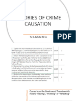 Theories of Crime Causation 1