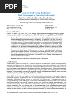 Learners' Scaffolding Techniques: Their Advantages in Learning Mathematics