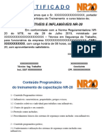 Certificado nr20