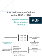 La Política Económica Con Del Tercer Peronismo 1973-76