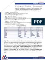 2 Prepositions AL Skill Packet