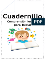 Cuadernillo Comprension Lectora para 3 Años Inicial