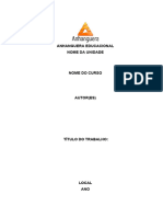 Modelo Trabalho Acadêmico Anhanguera