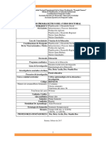 Crítica Epistemológica de La Educación e INVESTIGACION - DOCTORAL