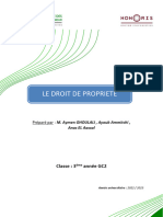 Droit de Propriété