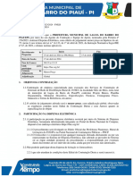 EDITAL - DISPENSA #005 - EXTENSÃO REDE ELÉTRICA SÍTIO DO MEIO Republ.