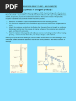 Experimental Procedures Organic