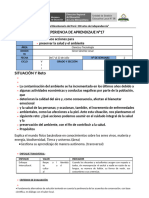 Experiencia de Aprendizaje - Cesar - Cyt - 5º