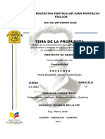 Estructura Del Proyecto de Grado - FIP CONTABILIDAD