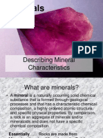 Describing Mineral Characterisitics