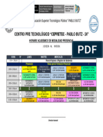 HORARIO - Tarde CEPRETEC 24