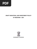 Mizoram Industrial Policy 2021 Draft