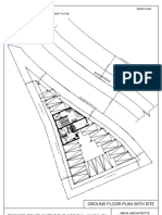 Ground Floor Plan With Site: Proposed Service Apartment at Haripadav, Mangaluru Arha Architects