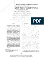 Review of Hypothesis Alignment Algorithms For MT System Combination Via Confusion Network Decoding