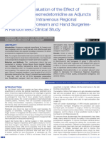 Dexmedetomidine Vs Clonidine in IVRA