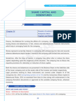 Share Capital and Debentures