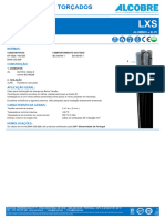 Cabos Aéreos: Tensão Estipulada U /U 0,6/1 KV Alumínio Xlpe