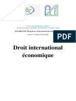 DR - Int.Economique 2021-2022