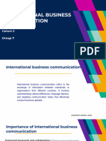 International Businesses Communication