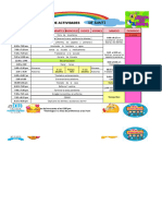 Horario de Actividades Santi