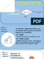 If, If Then, Nested If Selection Statements & Loops