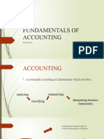 Fundamentals of Accounting