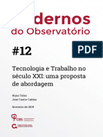 Tecnologia e Trabalho No Seculo XXI