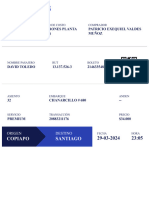 E Tickets Copiapo - Santiago - 29 03 2024